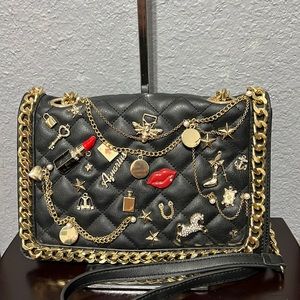 Aldo black chain crossbody/ shoulder purse bag